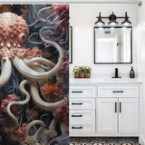 Underwater Mystery Octopus Shower Curtain