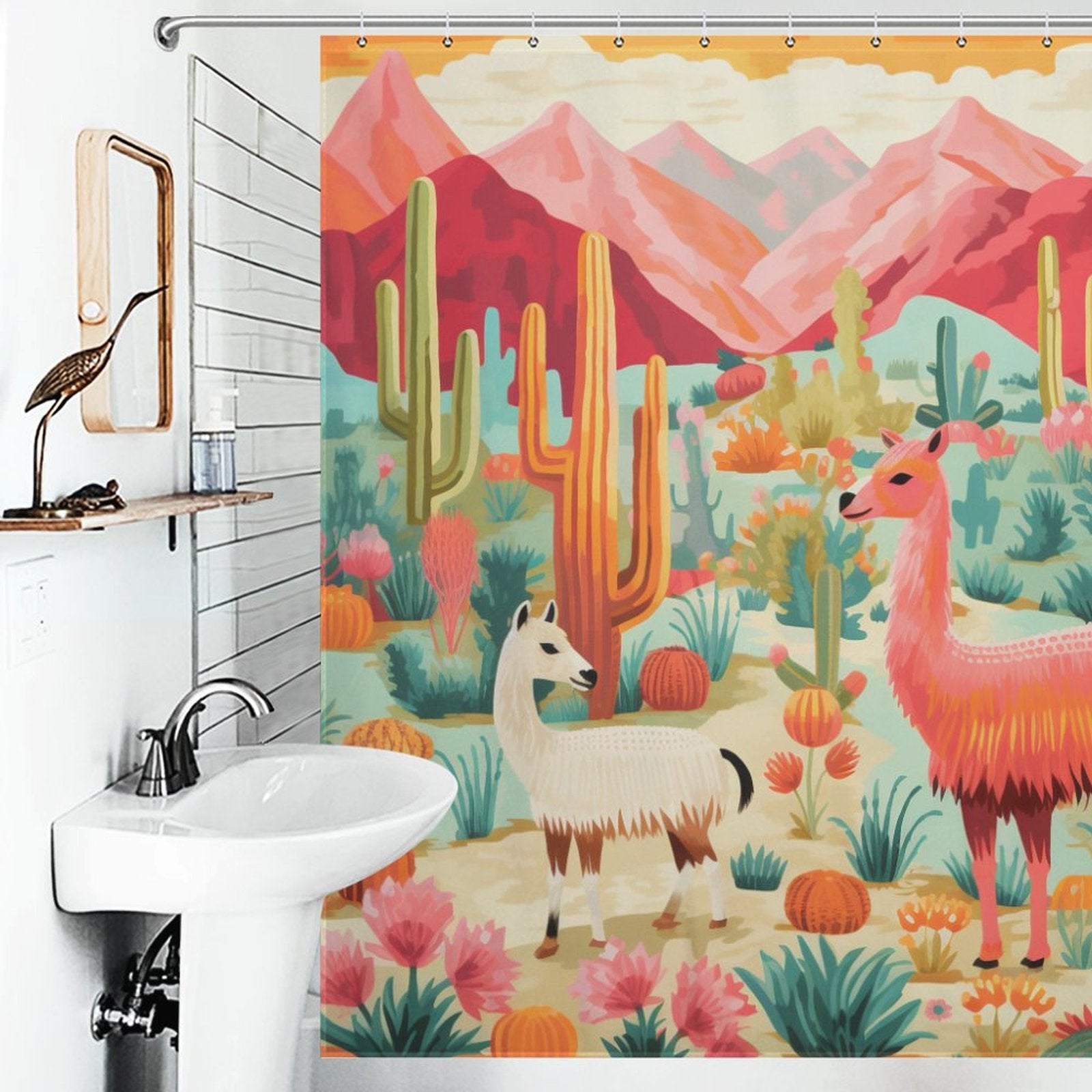 Unique Llama Shower Curtain