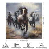 Untamed Nature Horse Shower Curtain