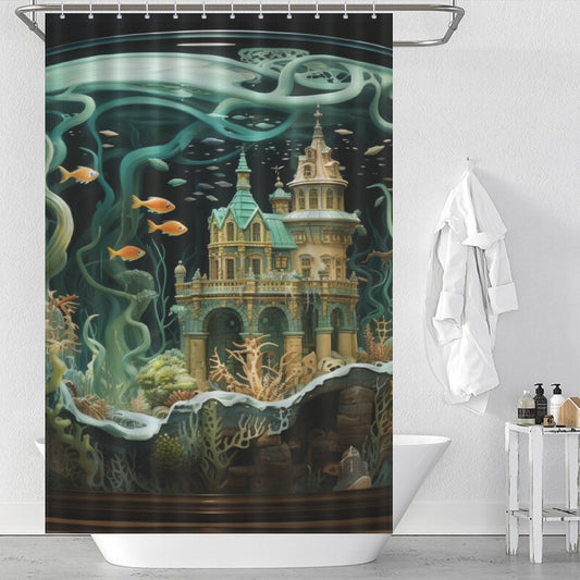 Vibrant Aquarium Shower Curtain.