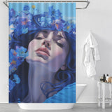 Vibrant Blue Shower Curtain