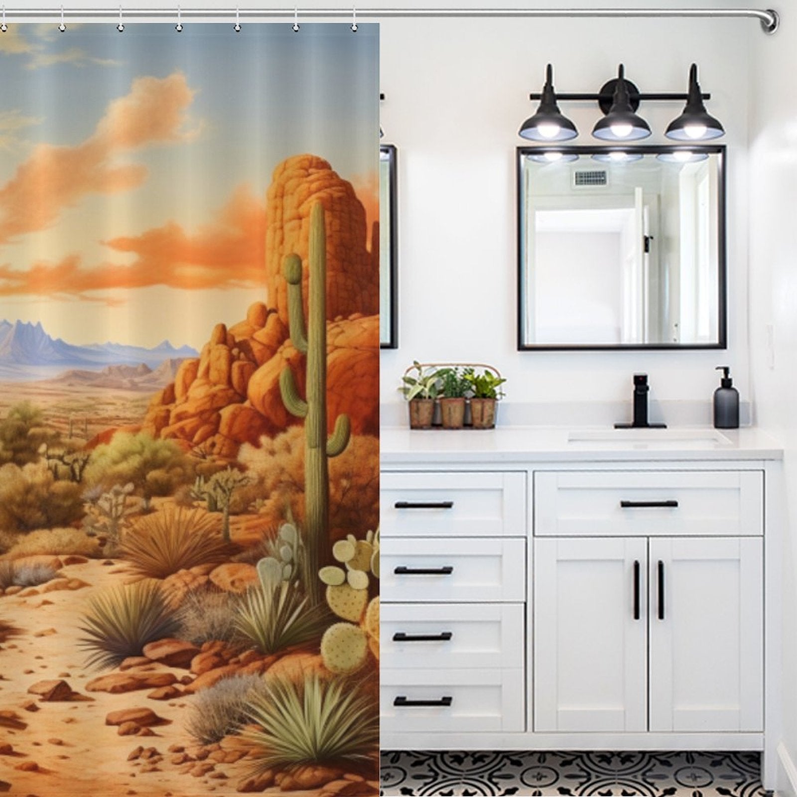 Vibrant Desert Shower Curtain