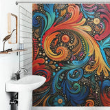 Vibrant Paisley Shower Curtain