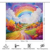 Vibrant Rainbow Shower Curtain