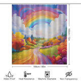 Vibrant Rainbow Shower Curtain