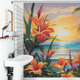 Vibrant Tropical Shower Curtain