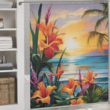 Vibrant Tropical Shower Curtain