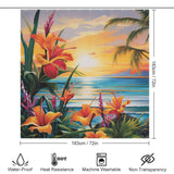 Vibrant Tropical Shower Curtain