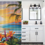 Vibrant Tropical Shower Curtain