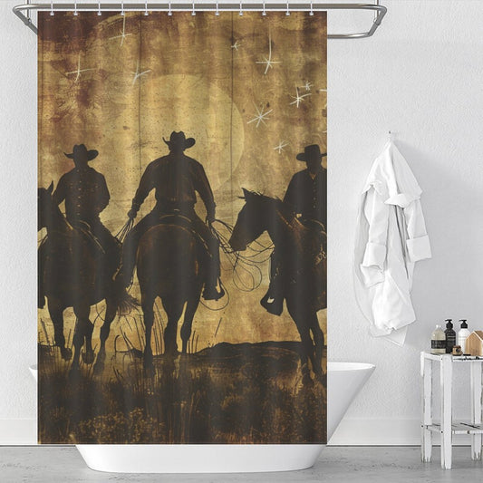 Vintage Cowboy Shower Curtain