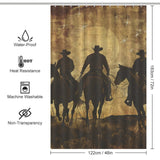 Vintage Cowboy Shower Curtain