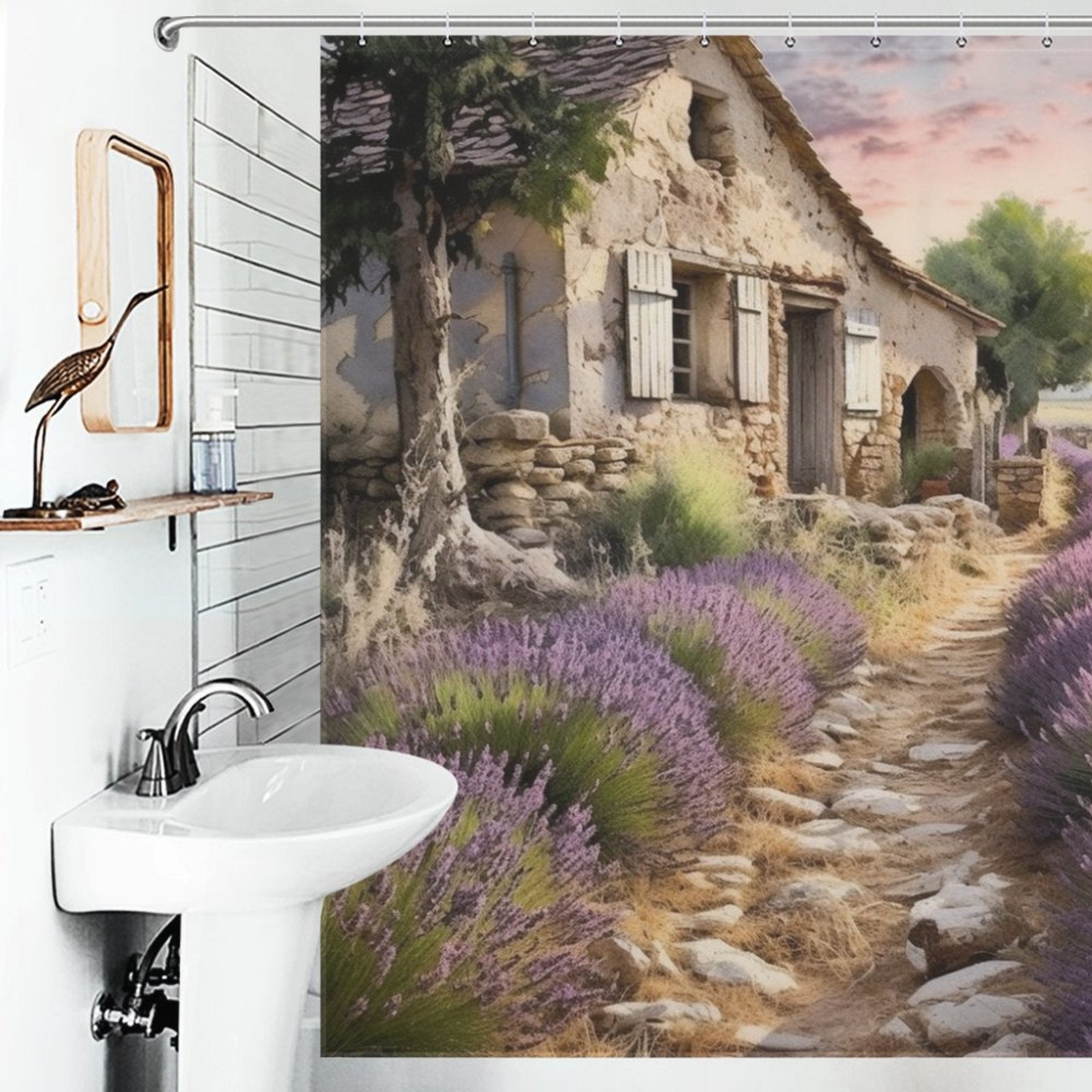 Vintage French Country Shower Curtain
