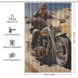 Wheelie Motorcycle Shower Curtain