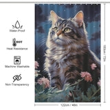 WhimsicalCuriosity Cat Shower Curtain