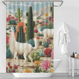 Whimsical Llama Shower Curtain