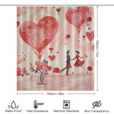 Whimsical Love Valentine Shower Curtain