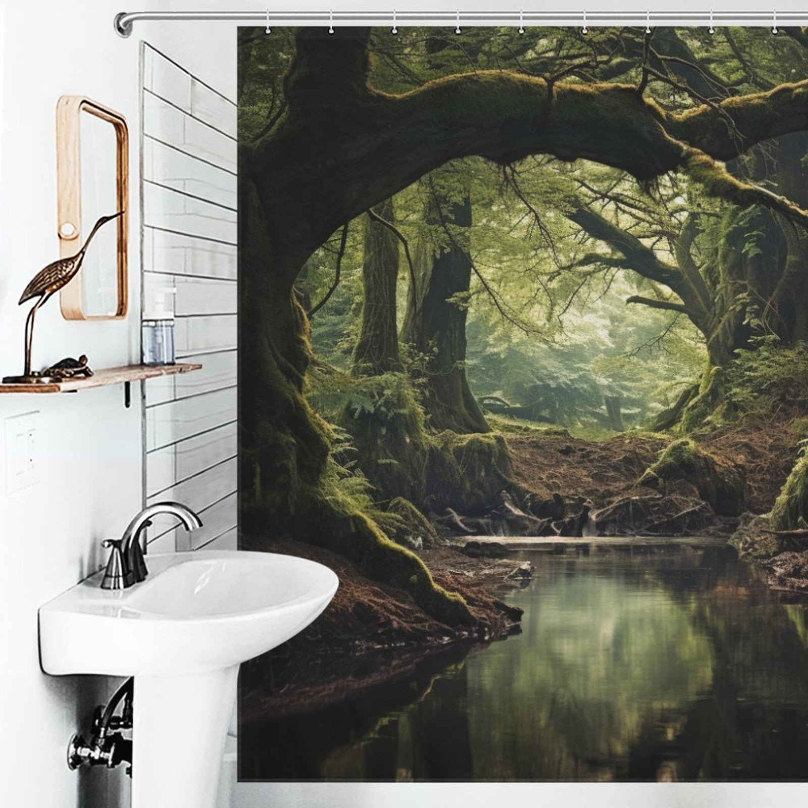 Wilderness Charm Woods Shower Curtain