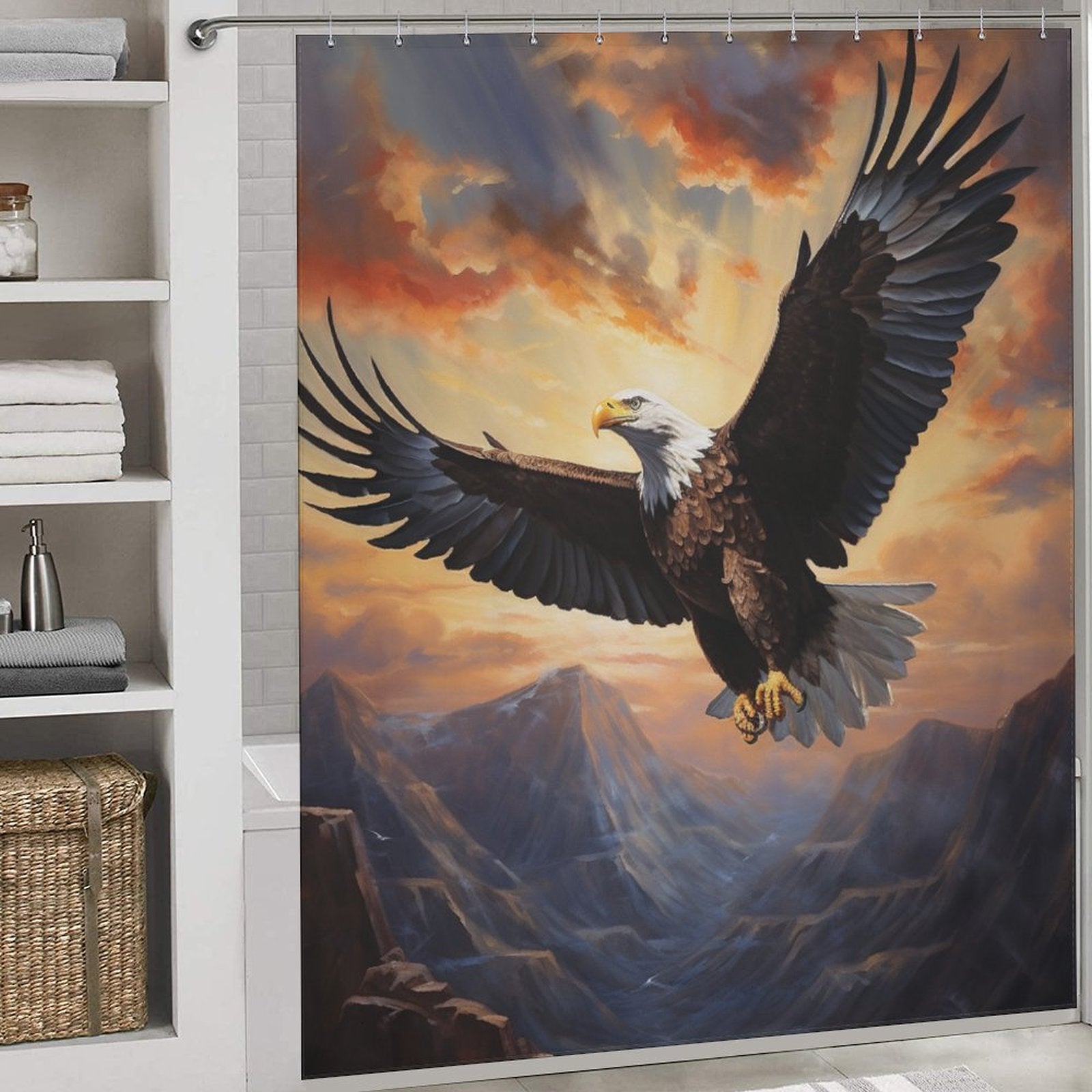 Wingspan Eagle Shower Curtain