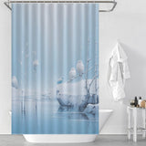 Winter Fanciful Owl Shower Curtain