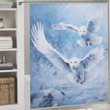 Winter Snow Owl Shower Curtain