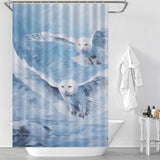 Winter Snow Owl Shower Curtain