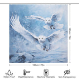 Winter Snow Owl Shower Curtain