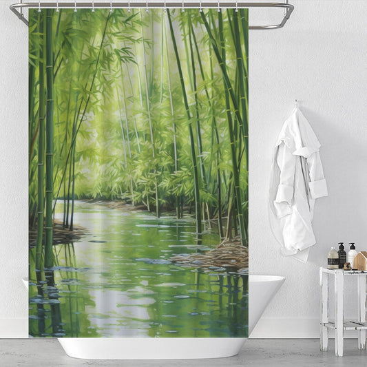 Zen Bamboo Shower Curtain