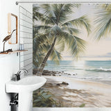 Zen Palm Shower Curtain