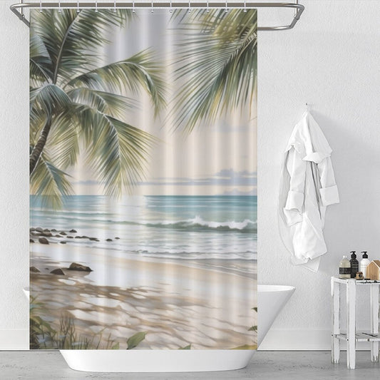 Zen Palm Shower Curtain