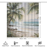 Zen Palm Shower Curtain