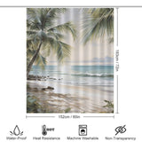 Zen Palm Shower Curtain