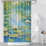 Zen Pond Lily Shower Curtain