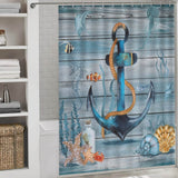Add a touch of nautical charm to your coastal-themed bathroom with this Coastal Anchor Shower Curtain-Cottoncat featuring adorable sea creatures. Made from waterproof polyester, this Coastal Anchor Shower Curtain-Cottoncat adds a fun and whimsical element by Cotton Cat.