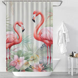 Cotton Cat Tropical Flamingo Shower Curtain.