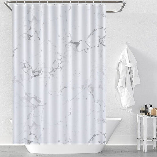 Marble Shower Curtain, Abstract Waterproof Curtain, Bathroom Shower Curtain with Hooks, Home Decoration, Bathroom Decoration Gifts