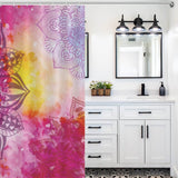 Transform your bathroom decor with the vibrant touch of a Cotton Cat Colorful Mandala Shower Curtain. This waterproof curtain adds a pop of color and creates a cheerful atmosphere in any bathroom.