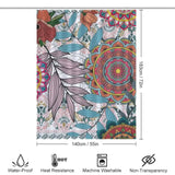 An image of a Cotton Cat Bohemian Mandala Shower Curtain.