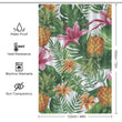 Transform your bathroom into a tropical oasis with the Tropical Pineapple Shower Curtain-Cottoncat by Cotton Cat. Featuring vibrant pineapples and lilies, it's the perfect piece to enhance your bathroom decor.