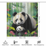 This adorable 3D cute panda shower curtain from Cotton Cat features a baby panda in the forest, making it the perfect addition to your bathroom decor.