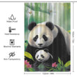 Get captivated by the adorable pandas on this Cotton Cat 3D Cute Panda Shower Curtain, perfect for sprucing up your bathroom decor.