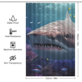 Giant Shark Shower Curtain-Cottoncat - Cottoncat