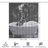 Giraffe Squirting Water Shower Curtain - Cottoncat